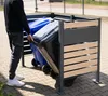 Kovový kryt odpadkového koše Westmann Planum 2x240 L vzhled Náhled obrázku produktu 6