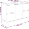 vidaXL Vanity Unit White 80x33x60 cm Dřevěný materiál Náhled obrázku produktu 8
