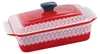 Auflaufform aus Keramik mit Deckel OLENA 1 L Rot Produktbild-Vorschau 2