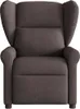 vidaXL Relaxsessel Elektrisch Dunkelbraun Stoff Produktbild-Vorschau 3