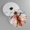 Wanduhr - Rund - Glasuhr - Frau Boot Rücken - 40x40cm - Produktbild-Vorschau 2