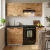 ULWEHOME | Küchenzeile 180 cm Eiche Wotan, Küchenmöbel-Set Produktbild-Vorschau 3