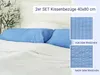 2er Set Kissenbezüge mit HV20 100% Baumwolle, 40x80 cm in Produktbild-Vorschau 4