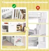 MODFU Kinderbett Hochbett, Jugendbett  Einzelbett 90*200cm Produktbild-Vorschau 9