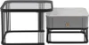 Couchtisch 60x60x42+50x50x34 cm Stapelbarer 2er-Set Produktbild-Vorschau 2