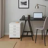 Zásuvková skříňka HWC-L49, kov 55x40x41cm 4 zásuvky - bílá Náhled obrázku produktu 9