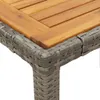 The Living Store 7-tlg. Garten-Essgruppe mit Kissen Grau Produktbild-Vorschau 6