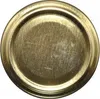 A close-up, top-down view of a gold-colored metal jar lid. Anteprima dell’immagine prodotto
