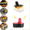 A collage of images showing power tools and battery adapters. Náhľad obrázku produktu