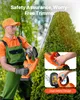 VEVOR elektrické nožnice na živý plot, 1200 otáčok za Náhľad obrázku produktu 4