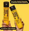 Two bottles of Matrix "A Curl Can Dream" shampoo are held by hands against a bright yellow background. Text overlays provide product information. Podgląd zdjęcia produktu