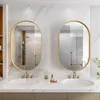 OKWISH Miroir de Rangement pour Salle de Bain Ovale - Cadre Voir les images du produit 3