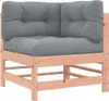 A corner sofa module with gray cushions and a wooden frame, presented against a white background. Náhľad obrázku produktu