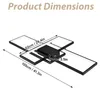 XINZI 90W LED Deckenleuchte Moderne Geometrische dimmbar, Produktbild-Vorschau 7