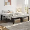 A bedroom scene with a bed frame and bedding. Produktbild-Vorschau