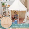 A young boy is playing inside a white tent with soft blocks. Produktbild-Vorschau