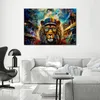 Leinwandbild Löwe Tiere Bunt 120x80 Feeby Bunt bild für die Produktbild-Vorschau 2