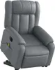 vidaXL Massagesessel mit Aufstehhilfe Elektrisch Grau Produktbild-Vorschau 3