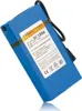 A blue rechargeable battery pack with a label on it, shown at an angle on a white background. Produktbild-Vorschau
