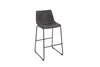 Design Barhocker DJANGO vintage grau mit Eisengestell Produktbild-Vorschau 5