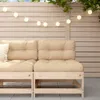 vidaXL Garten-Mittelsofa Massivholz Kiefer Produktbild-Vorschau 2