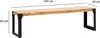 Salon jadalnia ławka akacja lite drewno 140 cm ławka Podgląd zdjęcia produktu 3