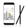 A smartphone with a city illustration on its screen and two styluses next to it. Náhľad obrázku produktu