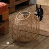 Lanterne solaire CUBA, matériau naturel, 30 cm Voir les images du produit 6