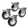 Wiltec Transportrollen Set 160mm 2x Doppelstopp-Lenkrolle Produktbild-Vorschau 1