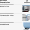 A split image showing product features on the left and product images on the right. Produktbild-Vorschau