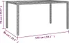 vidaXL Gartentisch mit Holzplatte Schwarz Poly Rattan & Produktbild-Vorschau 6