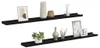 vidaXL Mensole a muro 2 pezzi nero 100x9x3 cm Anteprima dell’immagine prodotto 13