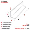 GAL-INDUSTRIAL | Kątownik aluminiowy - 20x20x3mm – 100cm - Podgląd zdjęcia produktu 2