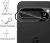 A close-up of a smartphone camera lens protector applied to a Google Pixel 9 Pro XL. Produktbild-Vorschau