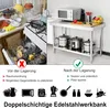 ACXIN Edelstahl Arbeitstisch Edelstahltisch Gastro Silber Produktbild-Vorschau 2