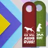 Komm rein oder ich will meine Ruhe Türhänger mit Hund Motiv Produktbild-Vorschau 2