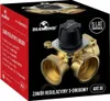 The image shows the packaging of a 3-way mixing valve. Produktbild-Vorschau