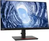 A Lenovo ThinkVision monitor is shown against a white background, displaying a nature-themed wallpaper. Produktbild-Vorschau