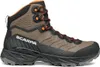 Herren-Wanderschuh "Rush TRK LT GTX" von Scarpa in Grau mit orangefarbenen Akzenten und griffiger Sohle. Produktbild-Vorschau