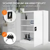 ML-Design Aktenschrank abschließbar, 90x40x109 cm Weiß, Produktbild-Vorschau 4