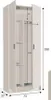 Mehrzweckschrank 2-Türig - Weiß 37x180h cm Produktbild-Vorschau 12