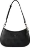 A black Guess shoulder bag with a repeating logo pattern. Produktbild-Vorschau
