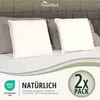 set di 2 copricuscini 100% cotone 40x40 cm bianco naturale Anteprima dell’immagine prodotto 6