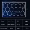 14er-Pack Hexagon LED Deckenleuchte mit Rahmen, 720W LED Produktbild-Vorschau 12