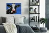 MuchoWow® Poster Kuh - Blau - Tiere 80x60 cm - Kunst für zu Produktbild-Vorschau 4