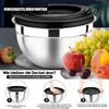 4er Set Küchenschüsseln Salatschüssel Schüssel mit Deckel Produktbild-Vorschau 6
