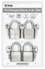 Bahama Vorhangschloss - 50mm (4-er Set) - gleichschließend Produktbild-Vorschau 2