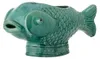 Bloomingville Blumentopf HIRO Grün FISCH Übertopf 43x19 cm Produktbild-Vorschau 3