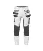 A pair of white and gray work pants with multiple pockets, presented against a white background. Náhled obrázku produktu