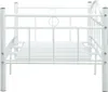 vidaXL Tagesbett-Rahmen Weiß Metall 90×200 cm Produktbild-Vorschau 3